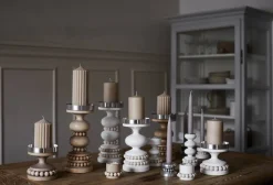 Aarikka Keisarinna kynttilänjalka valkoinen