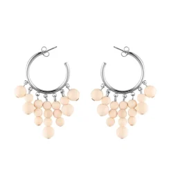 Aarikka korvakoru Gisella luonnonvalkoinen