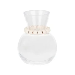 Aarikka Kupla minilasimaljakko 9 cm kirkas/valkoinen