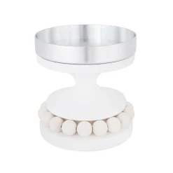 Aarikka Ruustinna kynttilänjalka valkoinen