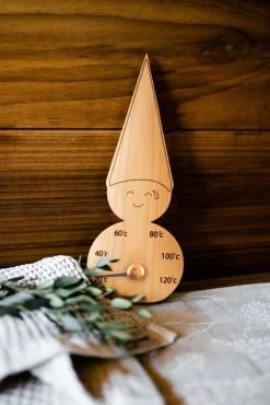 Aarikka Tonttu saunamittari lämpökäsitelty puu