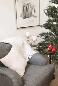 Aarikka tyynynpäällinen Pässi 43 cm beige/valkoinen