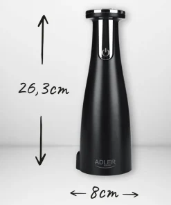 Adler suola- ja pippurimylly elektroninen musta