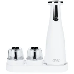 Adler suola- ja pippurimylly elektroninen valkoinen