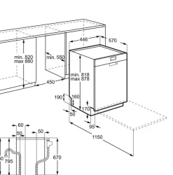 Aeg astianpesukone FFB62407ZW 45 cm valkoinen