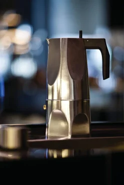 Alessi Ossidiana espressopannu 6 kuppia alumini