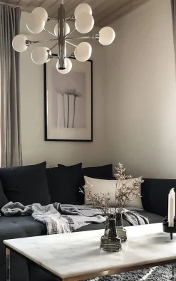 Aneta Lighting Fidelio 12-os. kattovalaisin kromi