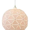 Aneta Lighting kattovalaisin Lattice 30 cm valkoinen