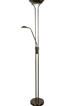 Aneta Lighting lattiavalaisin Nice LED uplight mustakromi