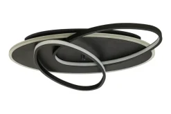 Aneta Lighting LED-plafondi Legato musta