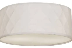 Aneta Lighting plafondi Bendir ø 38 valkoinen kohokuvio