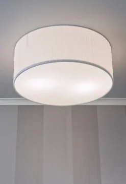 Aneta Lighting plafondi Bendir ø 38 valkoinen rypytetty