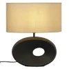 Aneta Lighting pöytävalaisin Ellipse musta/beige