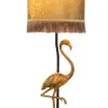 Aneta Lighting pöytävalaisin Flamingo mustakulta/kulta