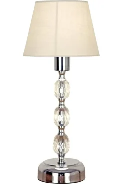 Aneta Lighting Pöytävalaisin Johanna 34 kirkas-kromi-valk