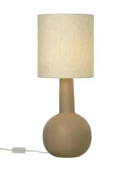 Aneta Lighting pöytävalaisin Eleana ruskea/beige