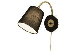 Aneta Lighting seinävalaisin Ljusdal musta/mattamessinki