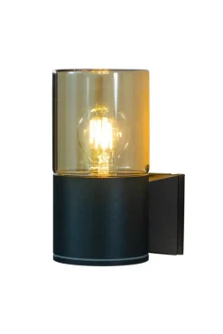 Aneta Lighting ulkoseinävalaisin Lysekil musta/meripihka