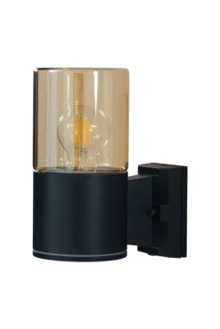 Aneta Lighting ulkoseinävalaisin Lysekil musta/meripihka