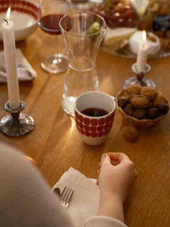 Arabia 24h Tuokio muki 0,34 L puna/valkoinen