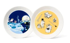 Arabia Muumi lautaset 19 cm Toimisto&Talviyö