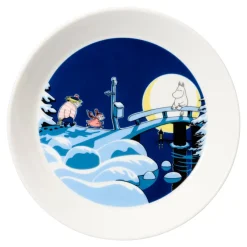 Arabia Muumi lautaset 19 cm Toimisto&Talviyö