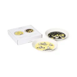 Arabia Muumi Lautassetti Keltainen&hurraa 19 cm 2 kpl