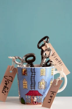 Arabia Muumi muki Muumitalo 0,3 L sininen