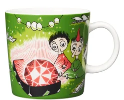 Arabia Muumi muki Tiuhti ja Viuhti 0,3 L vihreä