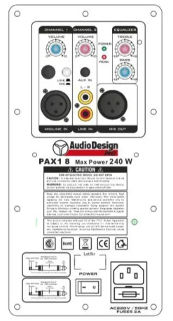 AudioDesignPRO aktiivikaiutin musiikin kuunteluun, karaokeen ym.
