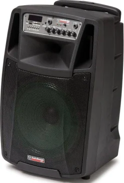 AudioDesignPRO kannettava akkukäyttöinen 12" aktiivikaiutin & 2 mikrofonia