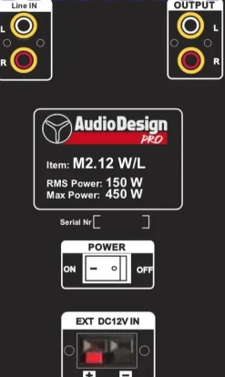 AudioDesignPRO kannettava akkukäyttöinen 12
