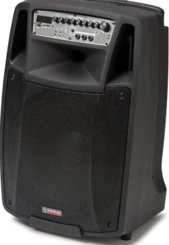 AudioDesignPRO kannettava akkukäyttöinen 15" aktiivikaiutin & 2 mikrofonia