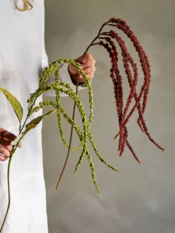 Bloomingville koristeoksa Foxtail punaruskea