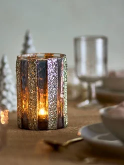 Bloomingville kynttilälyhty Cicilia kulta