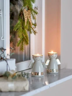 Bloomingville kynttilälyhty Faella valkoinen 2 kpl