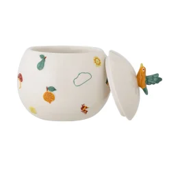 Bloomingville Mini purkki Agnes kannella valkoinen