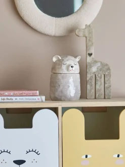 Bloomingville Mini rasia Puk kannella harmaa