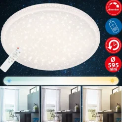 Briloner LED-plafondi CCT tähtikuviokupu ja kristallikoriste