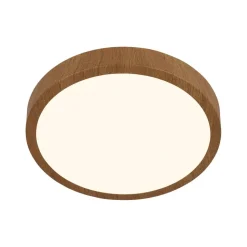 Briloner Runa LED-plafondi Ø 38 cm puu