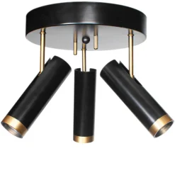 By Rydéns Puls 3-os kattospotti musta