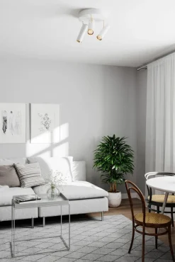 By Rydéns Puls 3-osainen kattospotti mattavalkoinen