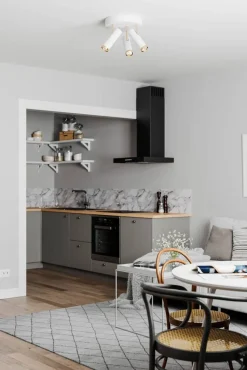 By Rydéns Puls 3-osainen kattospotti mattavalkoinen