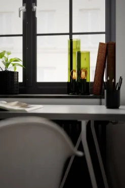 By Rydéns pöytävalaisin Flake 30 cm vihreä