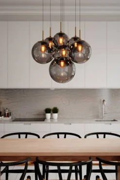 By Rydéns riippuvalaisin Laura 7-os Ø53 cm musta/savunharmaa