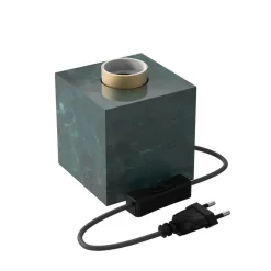 Calex pöytävalaisin kuutio E27 marmori vihreä