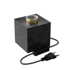 Calex pöytävalaisin kuutio E27 marmori musta