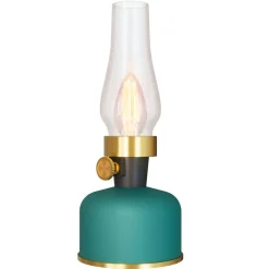 Calex pöytävalaisin Lavinio IP54 ladattava vihreä