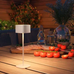 Calex pöytävalaisin Serino IP44 ladattava hiekka