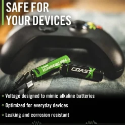 Coast paristo AA USB-C 1.5V 4 kpl sis. latauskaapelin